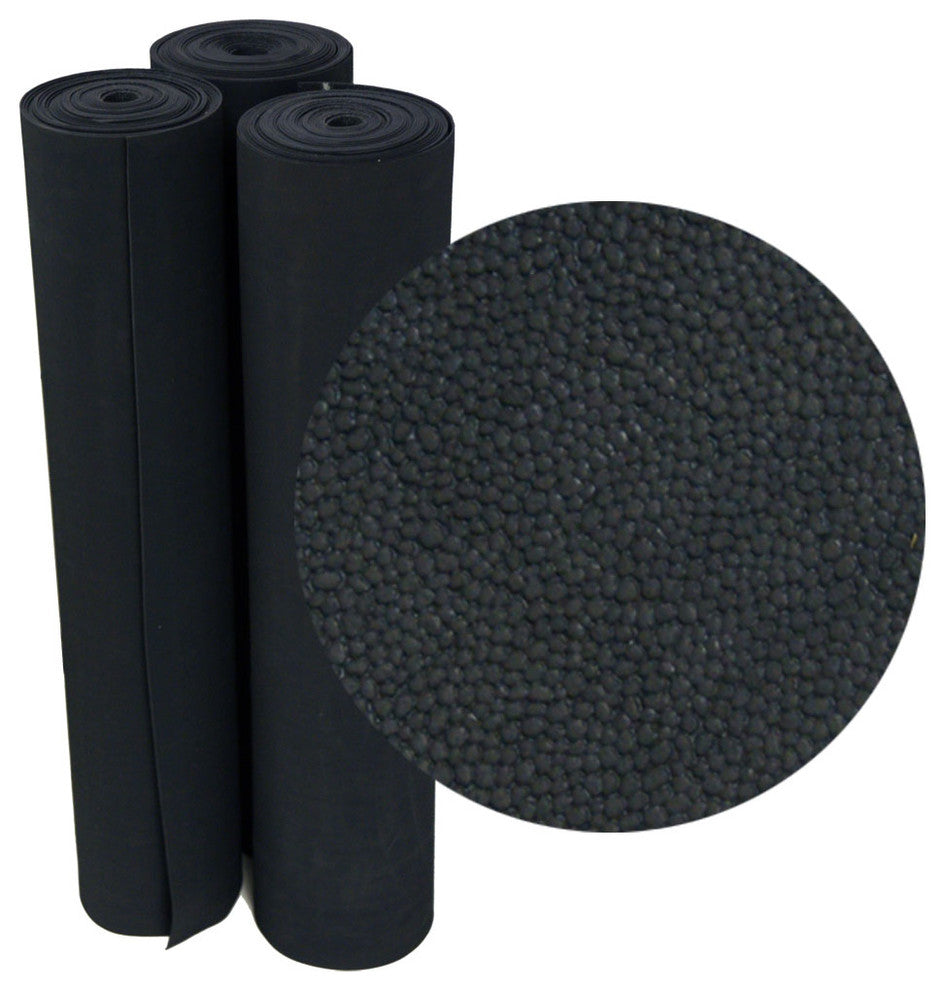 Rubber-Cal Tuff-n-Lastic Rubber Runner Mat, 1/8" Thick, 4'x7'
