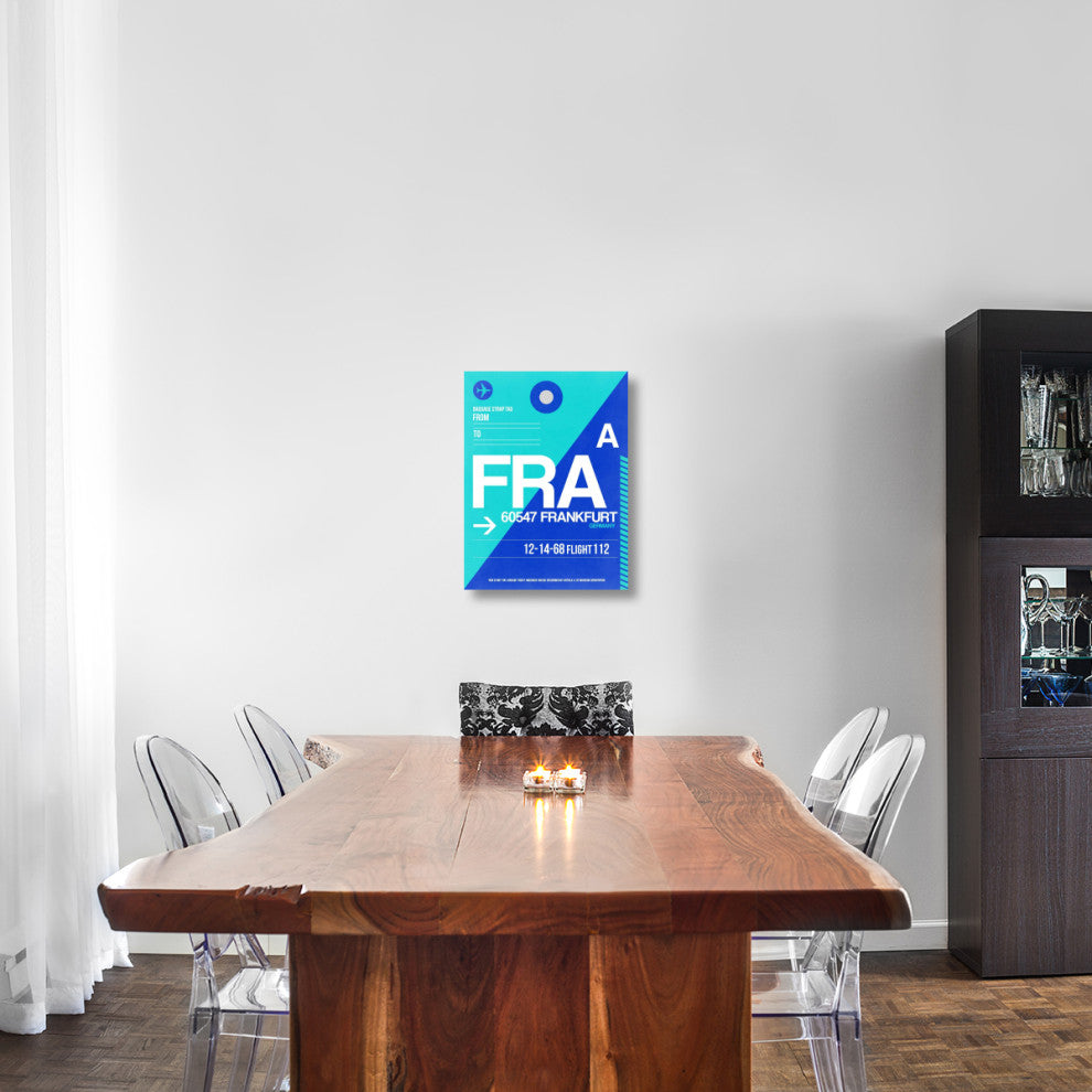 "FRA Frankfurt Luggage Tag 1" Fine Art Print