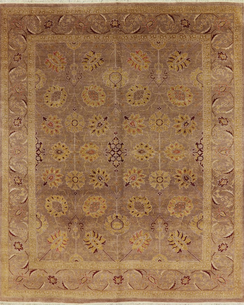 8'x10' Chobi Peshawar Hand Knotted Oriental Rug, W1994