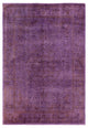 Overdyed One-of-a-Kind Hand-Knotted Area Rug Purple, 6' 1" x 8' 10"