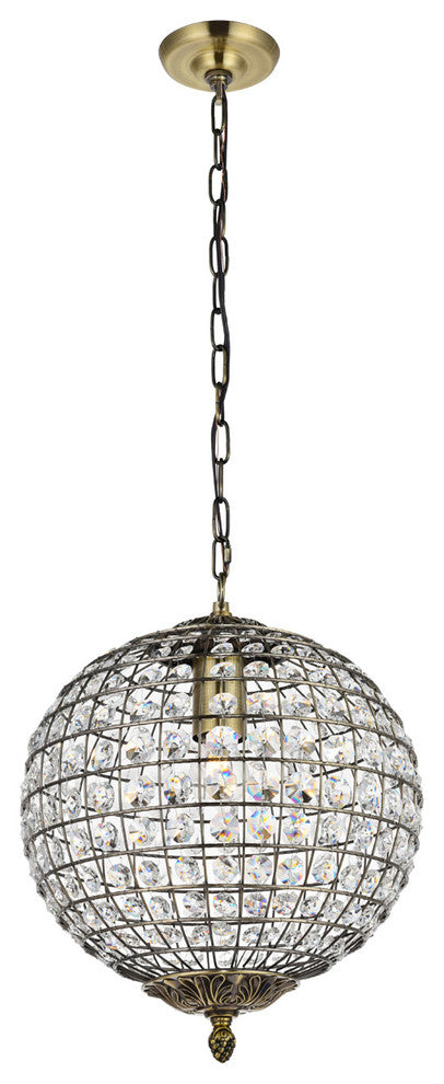 Earlene 1-Light 12" Antique Bronze Pendant