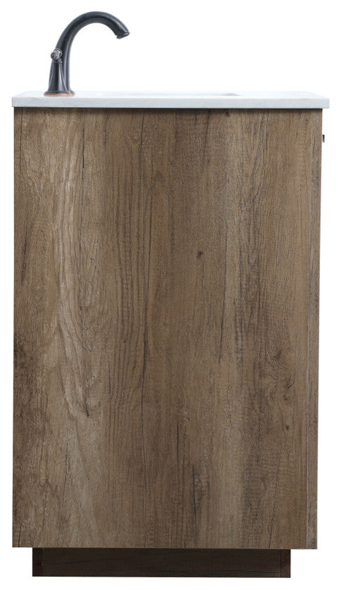 Bethany Single Bathroom Vanity, Natural Oak, 42"