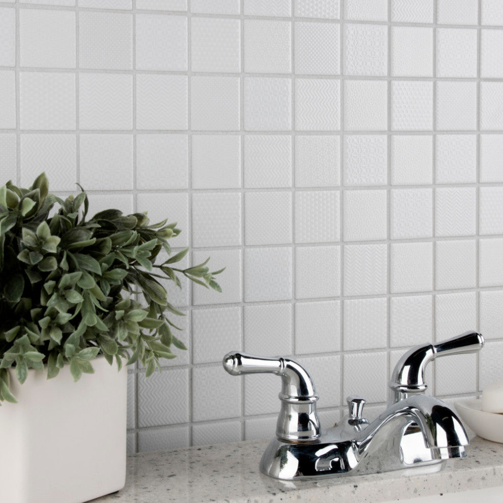 Celadon White Porcelain Floor and Wall Tile