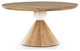Bibianna Dining Table-Smoked Honey-White