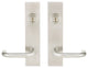 Munich Lever, Tubular Entry, Double Cylinder, Satin Stainless Steel
