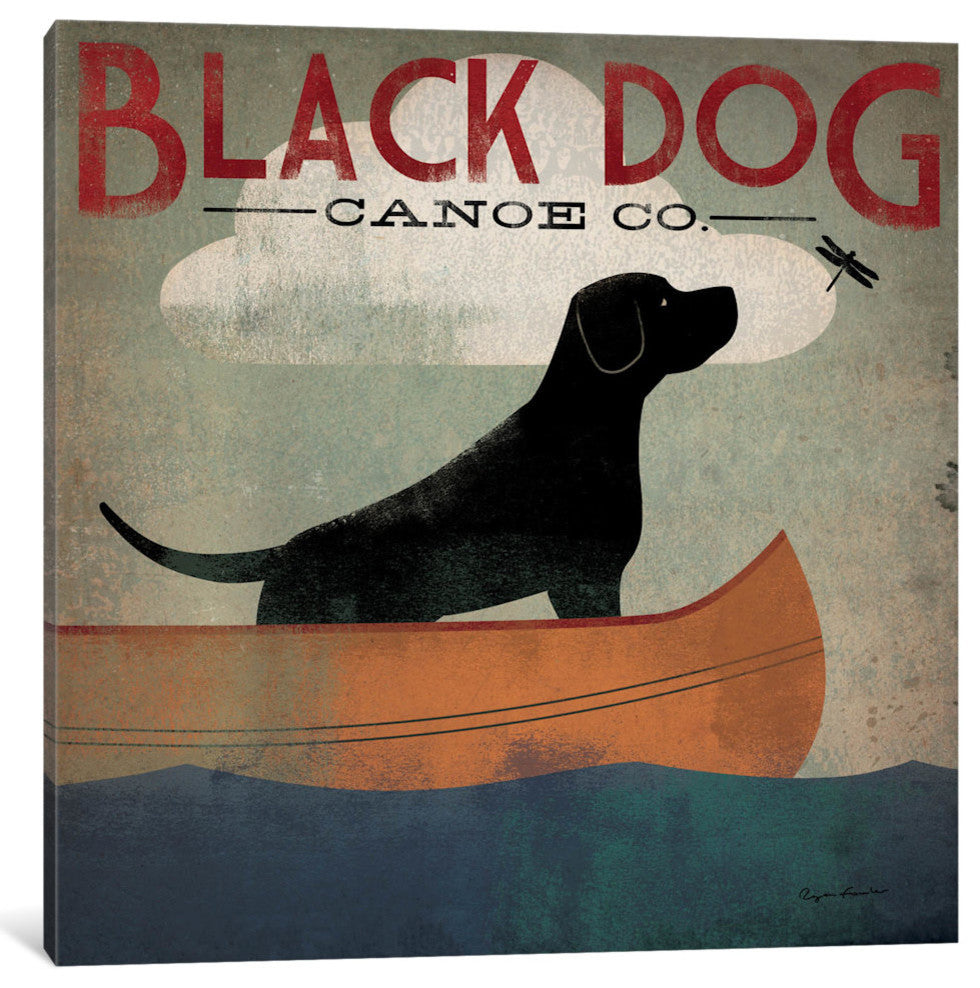 "Black Dog Canoe Co. II Gallery" by Ryan Fowler, 37x37x1.5"