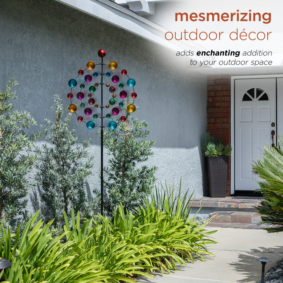 Kaleidoscopic Multi-Spinning KInetic Garden Stake