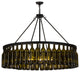 48W Tuscan Vineyard Estate 44 Wine Bottle Chandelier