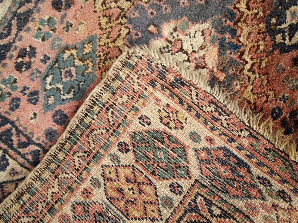 Consigned, Hand Made Antique Persian Kurdish Bag Face 2.6'x3.1', 1930
