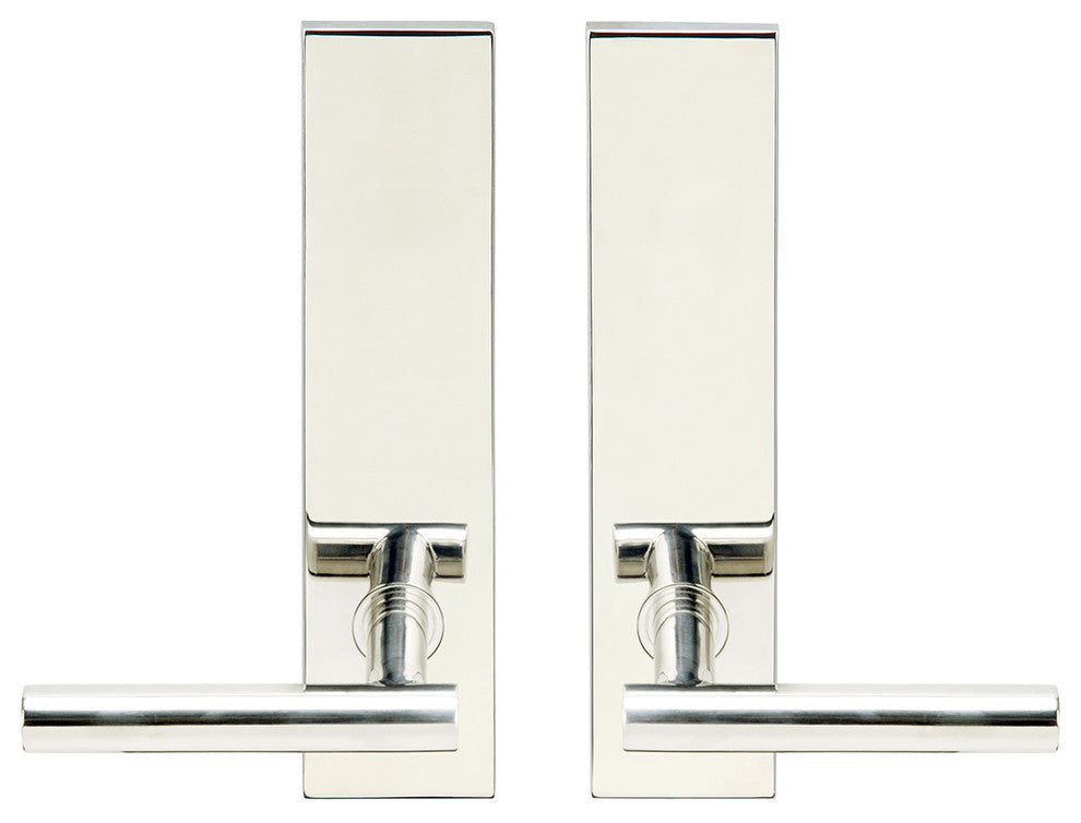 Copenhagen Lever, Tubular Privacy, Polished Stainless Steel, 2-3/4" Backset