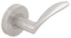 Crest Lever, Half Passage, Right Hand, Satin Stainless Steel, 2-3/8" Backset