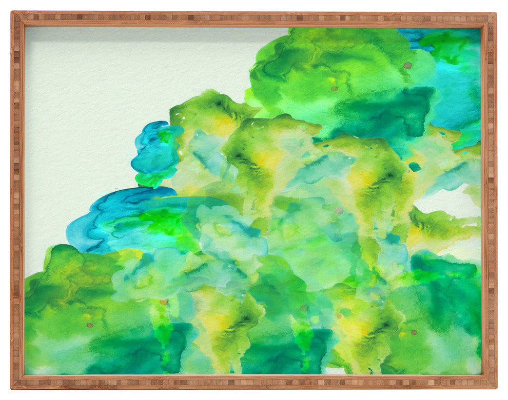 Deny Designs Viviana Gonzalez Watercolor Love 3 Rectangular Tray