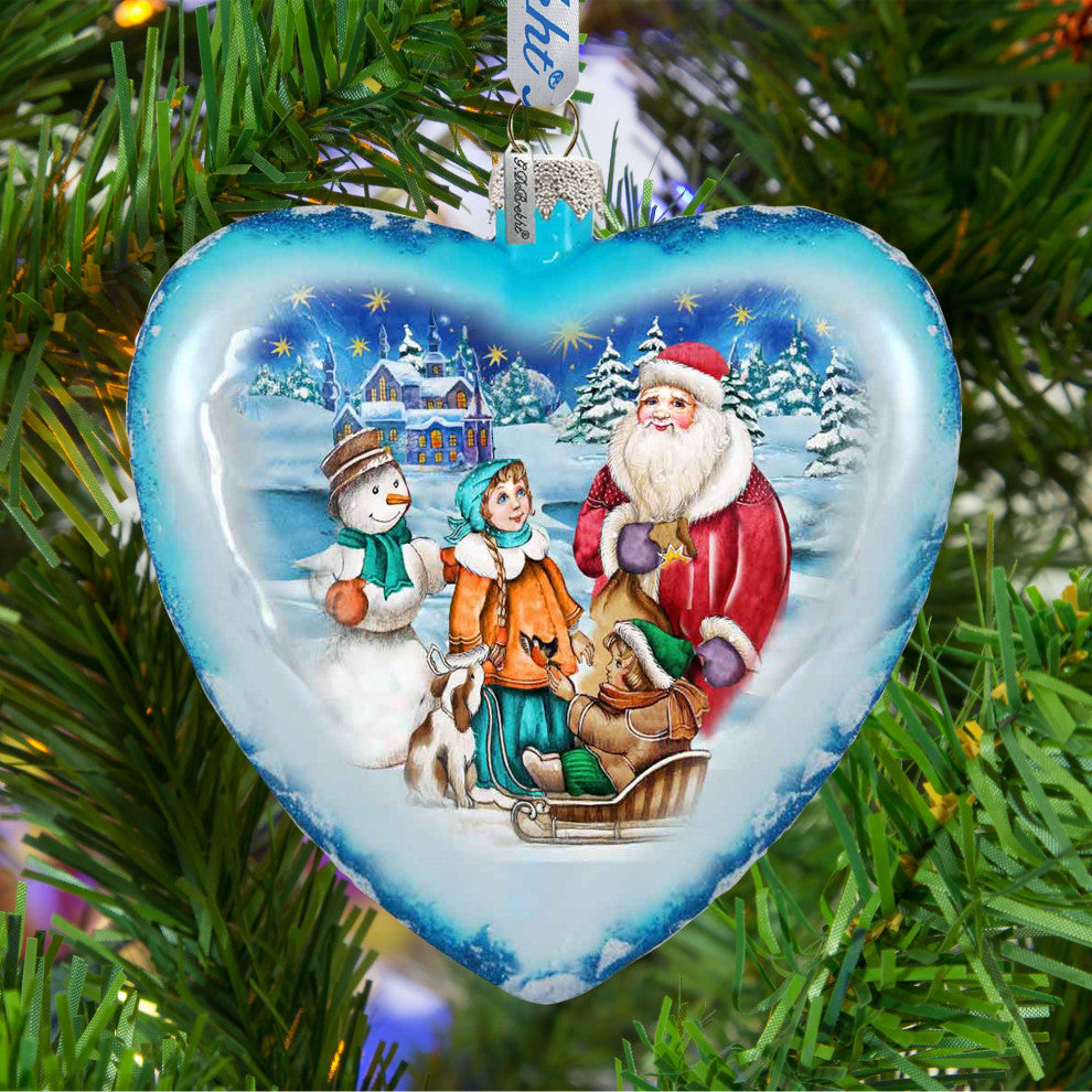 Hand Painted Scenic Glass Ornament Limited Edition Trip