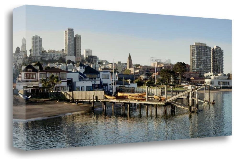 "Aquatic Park Pano - 127" By Alan Blaustein, Giclee Print on Gallery Wrap Canvas