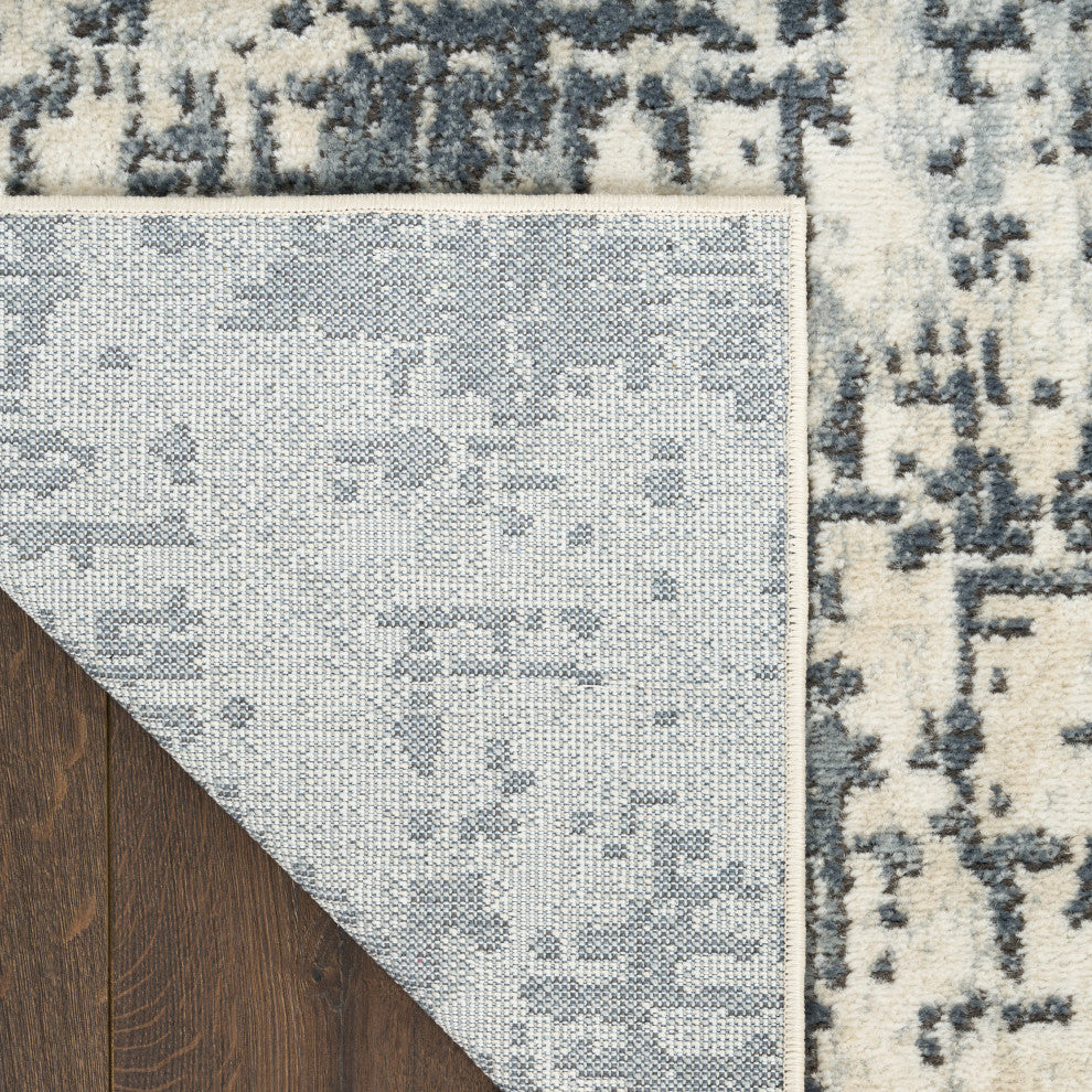 Nourison Quarry 6' x 9' Ivory Grey Modern Indoor Rug