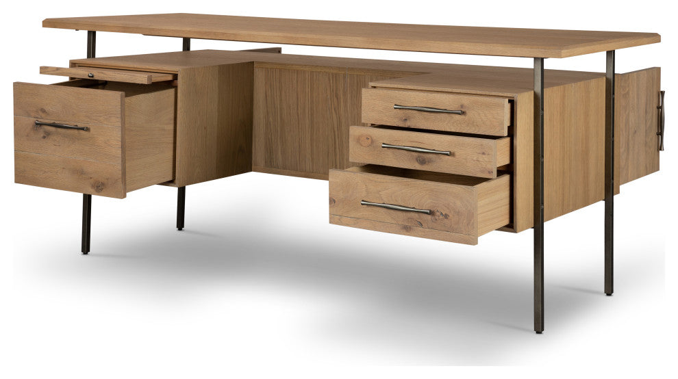 Lauren Desk-Natural Oak Solid