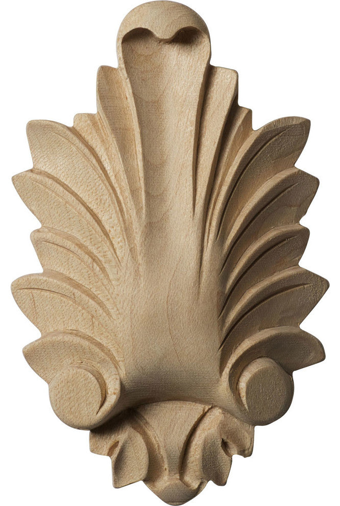 2 1/4"W x 3 7/8"H x 3/4"D Small Hillsborough Center, Alder