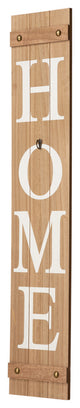 42"H Spring Wooden "HOME" Porch Sign With Wreath