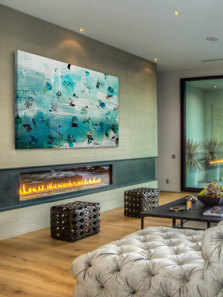 "Chillin" Painting Print on Wrapped Canvas, 18"x12"