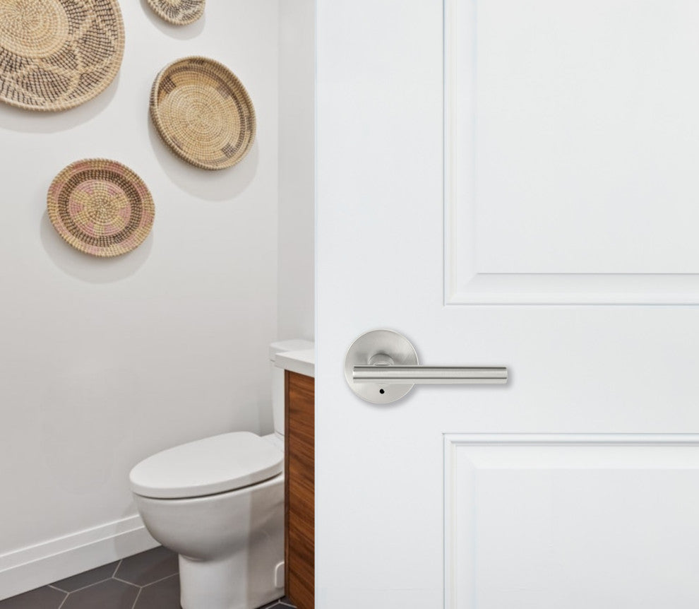 Delaney Hardware Cira Series Set, Satin Nickel, Privacy Lever