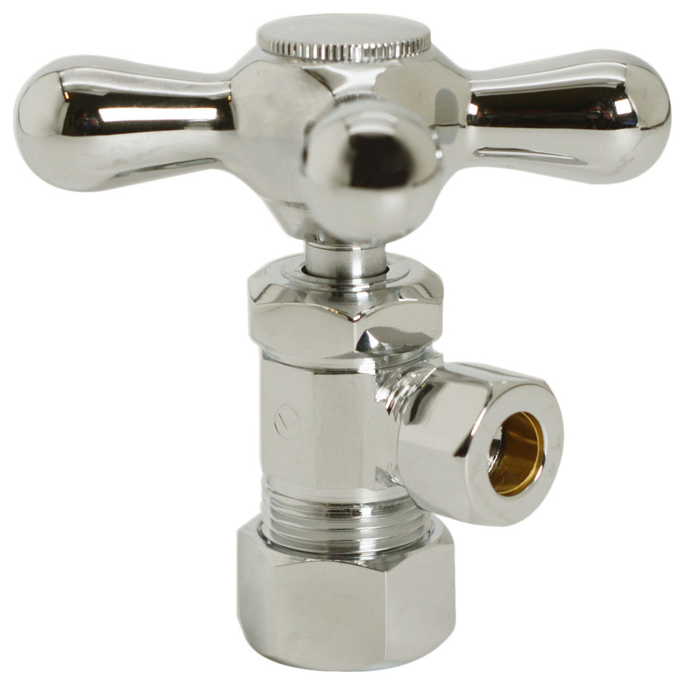 Supply Kit - 5/8" Od X 3/8" Od X 12" Corrugated In Polished Chrome, Polished Nickel