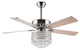 Safavieh Pramton 3 Lt 52" Ceiling Fan, Chrome