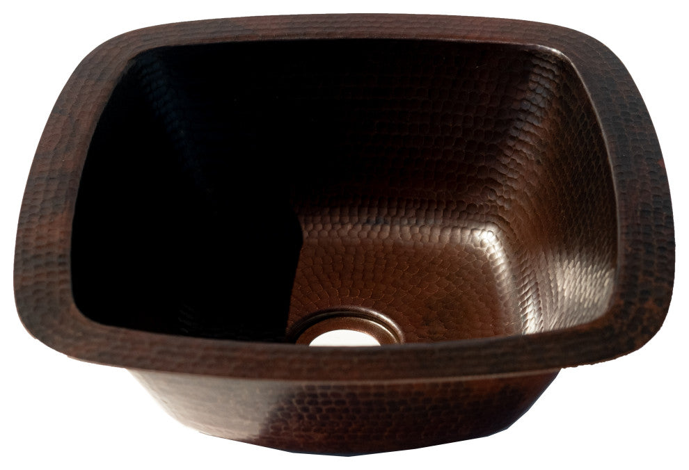 Square 12" Handmade Copper Sink
