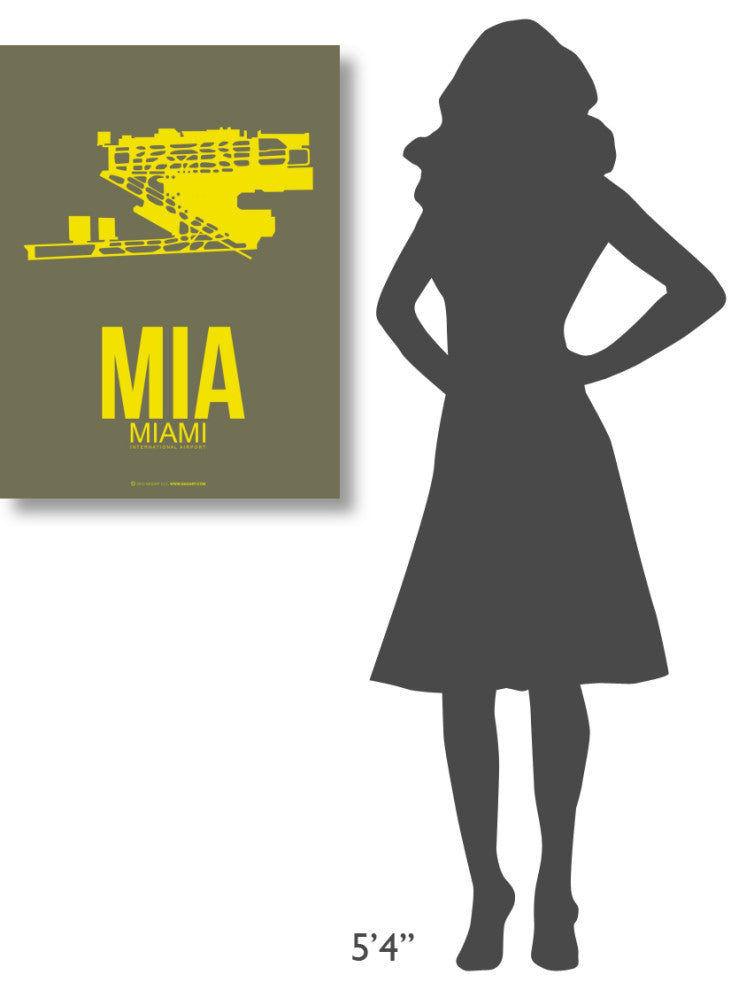 "MIA Miami Poster 1" Fine Art Print
