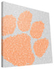CL Tigers Typo Canvas Print, 16"x16"