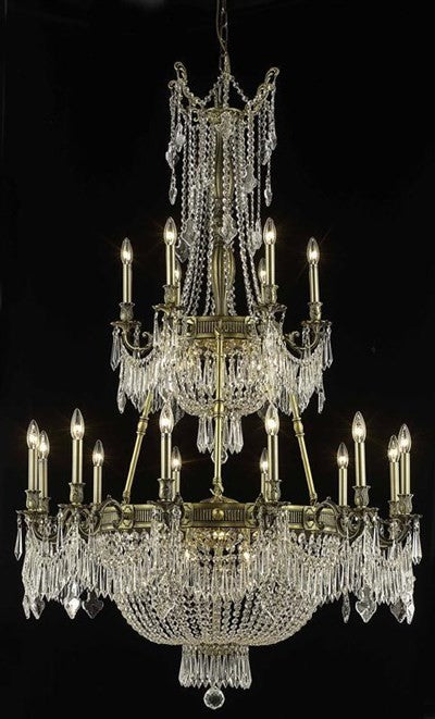 Elegant Esperanza Foyer Hall Light, Antique Bronze Finish With Royal Cut Crystal