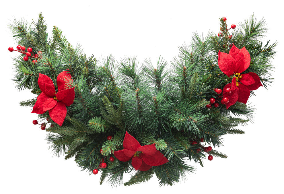 3' Pre-Lit Christmas Swag With Lights