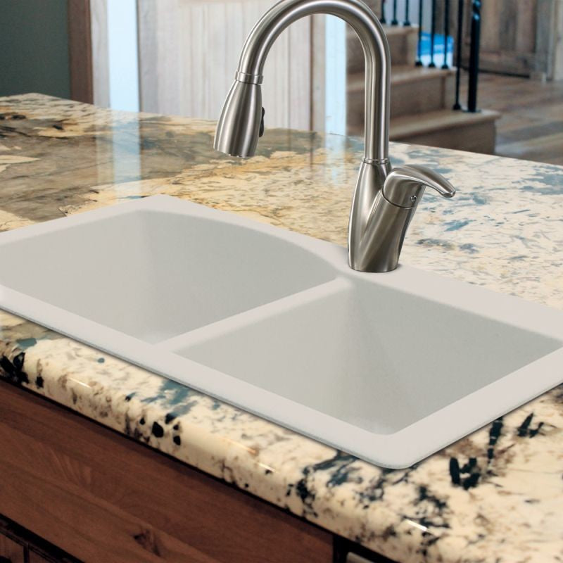 33-in x 22-in Drop-in Aversa Granite Kitchen Sink