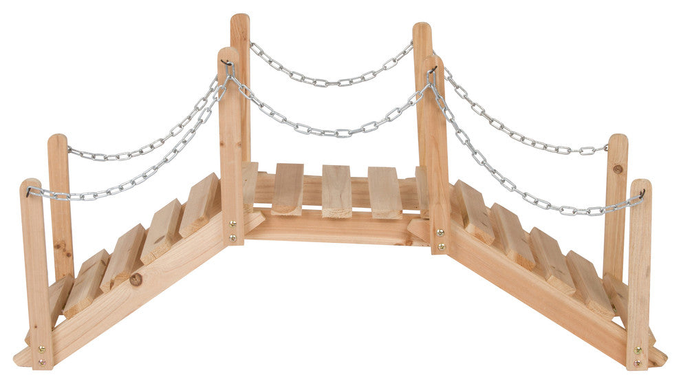 3 Ft. Decorative Garden Bridge (Decorative Use Only), Natural