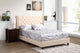 Scotia Upholstered Twill Bed, Beige, Full