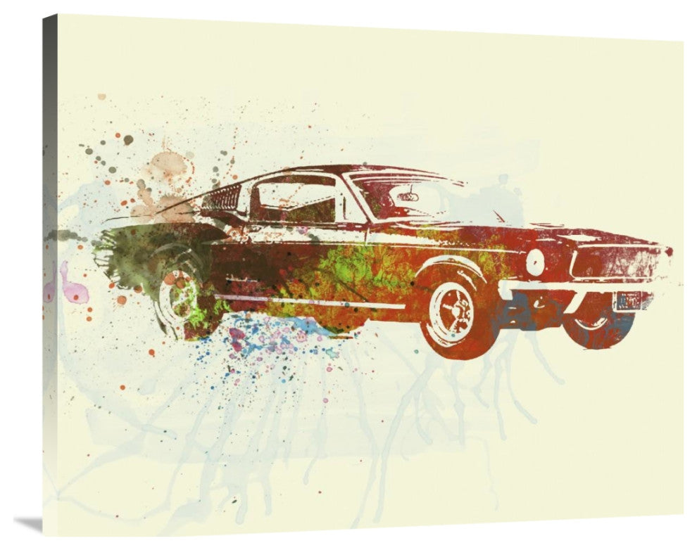"Ford Mustang Watercolor" Fine Art Print