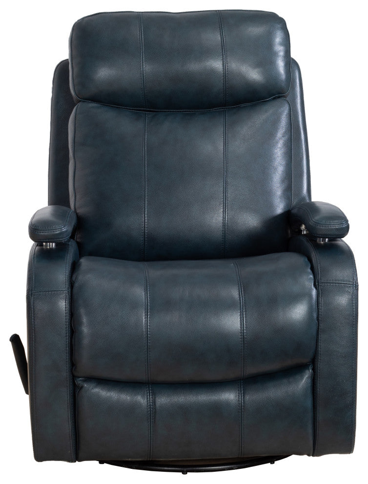 Duffy Swivel Glider Recliner, Ryegate Sapphire Blue