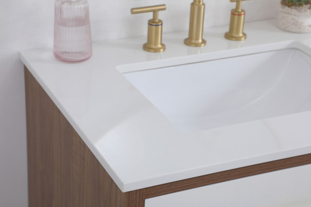 Home Living White 30" Bathroom Vanity