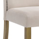 Emily Nailhead Parsons Upholstered Chair, Harvest Oak/Cream