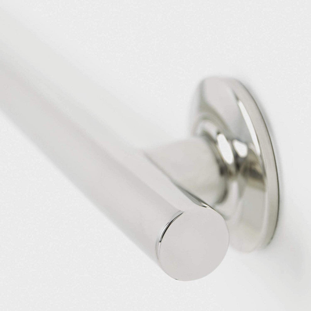 Wave Design Shower Grab Bar, Polished Stainless, 24"