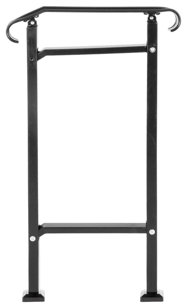 Wrought Iron Handrail Fit 1 or 2 Steps Outdoor Stair Railing