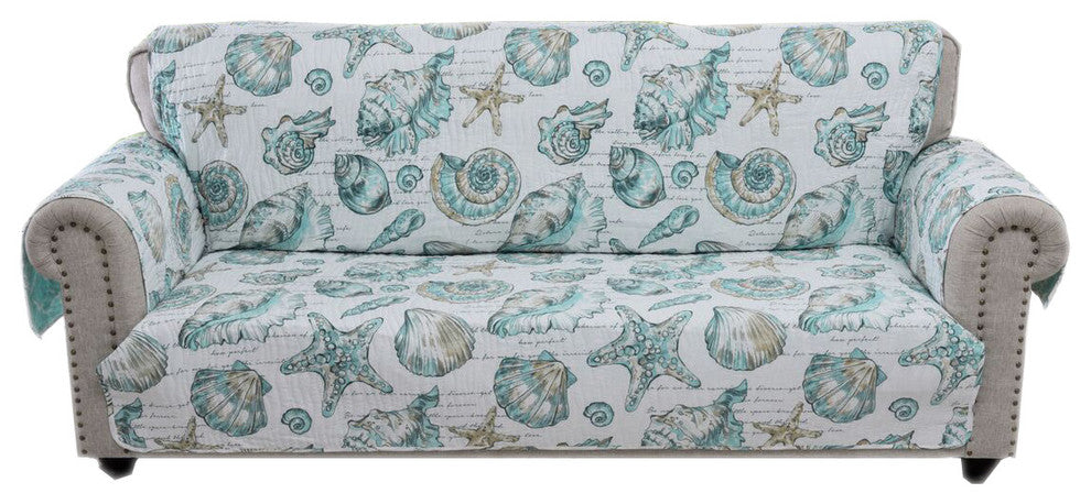 Barefoot Bungalow Cruz Beach Life Sofa Furniture Protector, 127x77 Multicolor