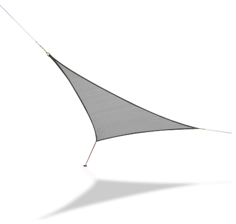 Sun Shade Sail Small Triangle 7' 4" Triangular, Silver