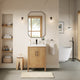 Solara 24" Bathroom Vanity, Weathered Fir, 24", With Mirror