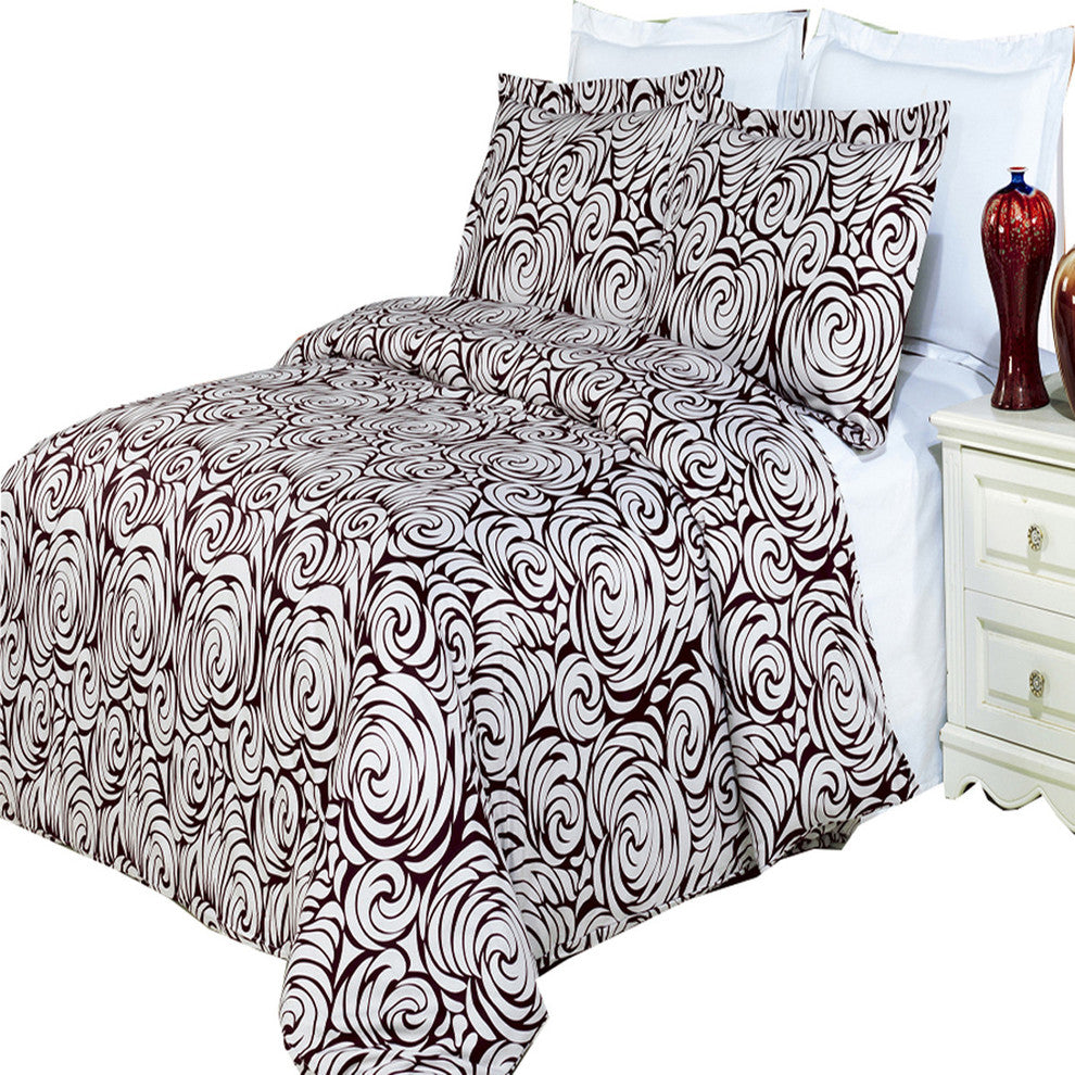 Tustin Printed 100% Cotton 3-Piece Duvet Cover Set, King/Cal King
