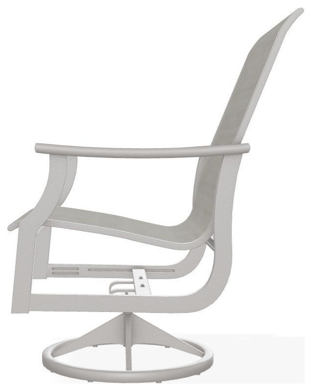 St. Catherine Sling Outdoor Swivel Rocker, Deacon/Warm Gray