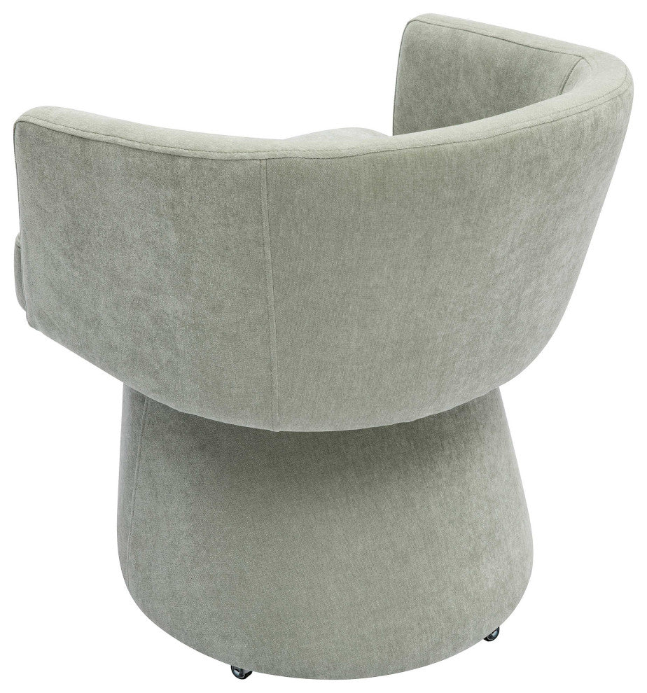 Kristen Rolling Desk Chair, Green