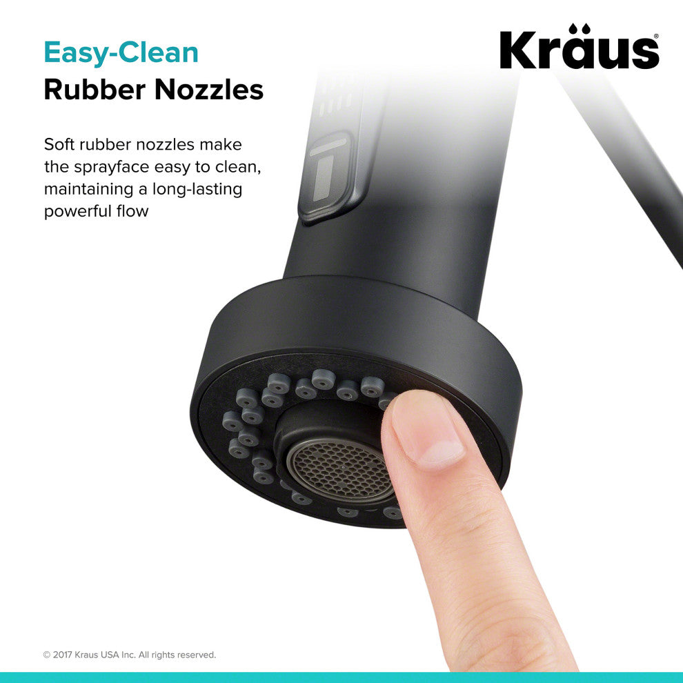 Dual Function Kitchen Faucet Sprayer, Matte Black