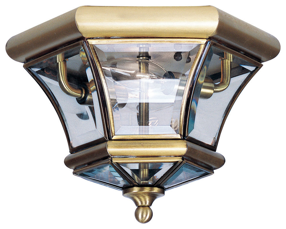 Monterey and Georgetown Ceiling Mount, Antique Brass