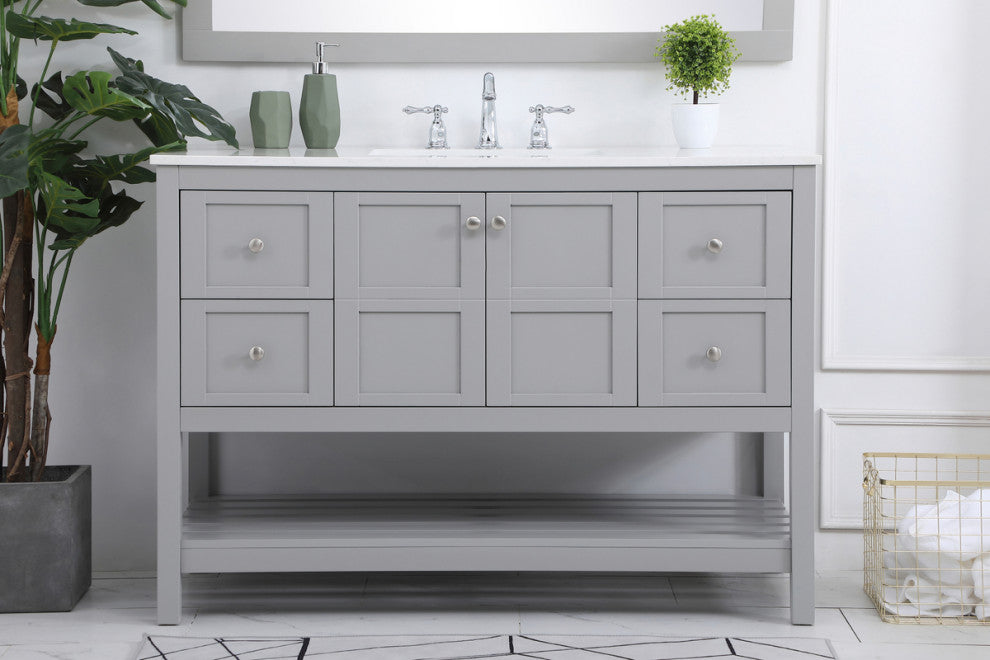 Tucker Grey 48" Single Sink Bathroom Vanity