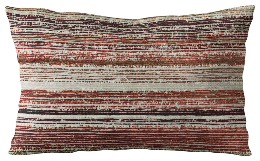 Plutus Multi-Color Stripe Luxury Throw Pillow, 20"x30"